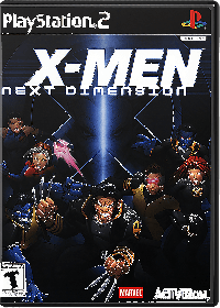 X-men Next Dimension Playstation 2 US box art